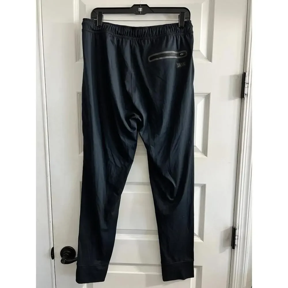 SAXX PeakDaze Jogger Pants Black Men’s Sz Med Lounge Pants